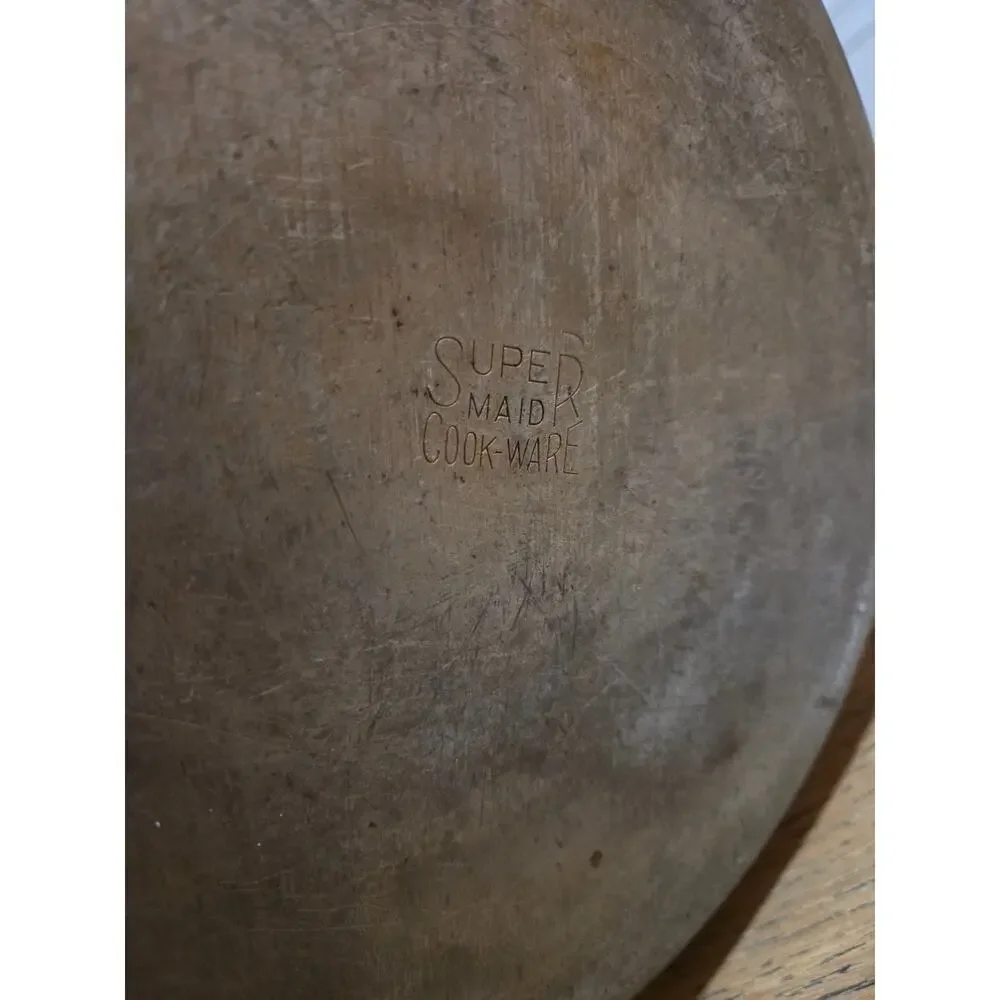 Lot 8 Vtg Wear-Ever Pots Pans 1960s Starburst Lids Stainless Inner Clad